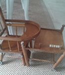 Chaise haute ancienne  pour poupée 