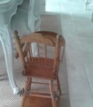 Chaise haute ancienne  pour poupée 