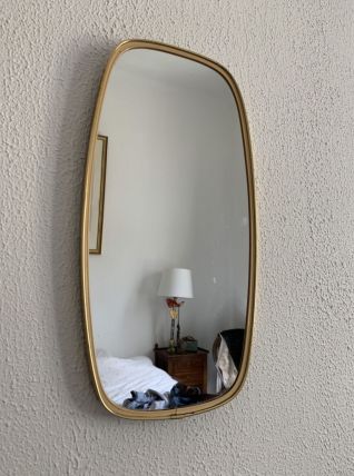 Miroir vintage 1960 rétroviseur - 46 x 24 cm