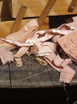 Authentique lot de mercerie vintage pour lingerie "Nude" 50'