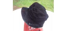 Chapeau velour noir année 1953