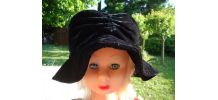 Chapeau velour noir année 1953