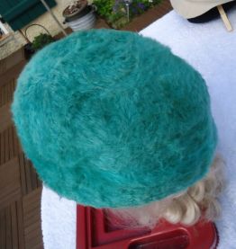 Chapeau feutre vert bombe année 1953
