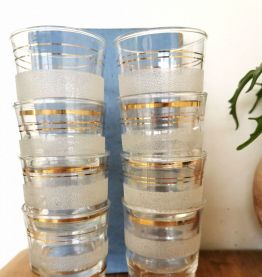 Ensemble carafe et verres anciens 