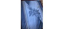 Jolie couverture Motif floral bleu