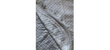 Couvre lit en crochet écru 