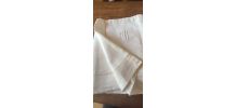 Drap ancien lin brodé avec jours 2 x 3 mètres en bon état,