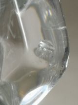 Vase en verre transparent 