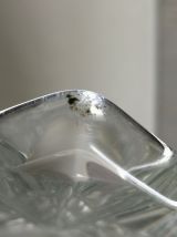 Vase en verre transparent 