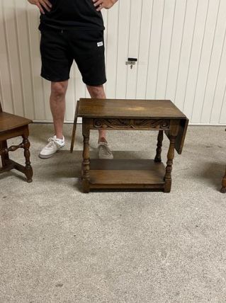 table basse en chêne travaillée 1890