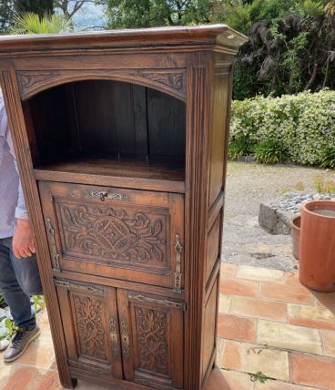 Secretaire directoire 1830 magnifique en chêne  dimension su