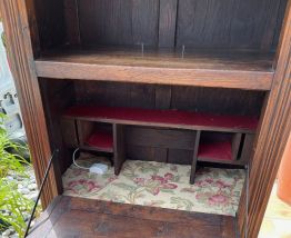 Secretaire directoire 1830 magnifique en chêne  dimension su