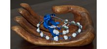 Couronne de fleurs et son bracelet assorti