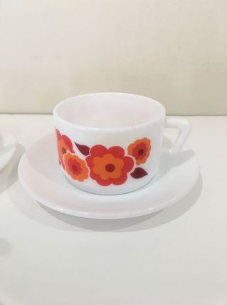 Lot de 2 tasses Arcopal orange