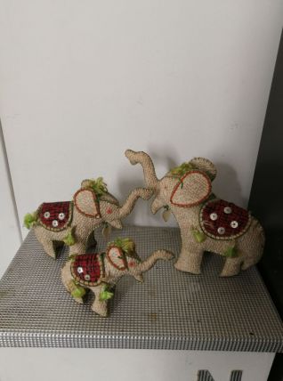 Trio d'éléphants 