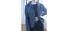 Veste effet denim - Vintage