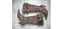 Bottes hautes à fourrure - Vintage