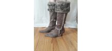 Bottes hautes à fourrure - Vintage
