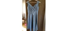 Robe bleue à pois - Vintage