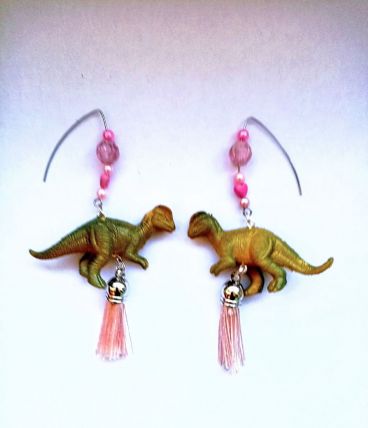 Boucles d’oreilles dinosaure , boucles d’oreilles Vélocirapt