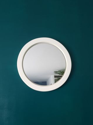 Miroir blanc vintage "passe-partout"