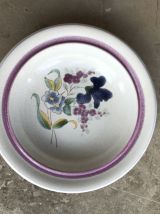 Série de 8 assiettes - en gres 