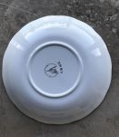 Série de 6 assiettes creuses  - en porcelaine