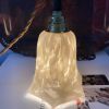 Lampe baladeuse vintage en en verre de Clichy blanc