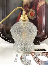 Lampe baladeuse en verre moulé pressé 