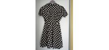 Robe noire à pois - Inspiration vintage