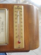 Ancien baromètre et thermomètre 1900
