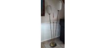 lampadaire  de la maison lunel   ; 1950  laiton  ;   h160x50