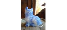 Jolie lampe en céramique  'chat" - Années 80