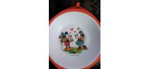 Assiette à bouillie vintage - Walt Disney productions 