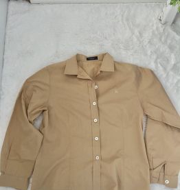 Chemise camel burberry