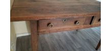 JOLI PETIT BUREAU VENDÉEN  EN BOIS 19ème, travail artisanal.