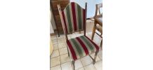 Lot de 4 chaises clous tapissier