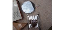 MIROIR MURAL PLIANT GROSSISSANT AVEC BOITE 