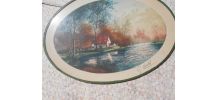 tableau pastel g martel 19 eme paysage tbe 
