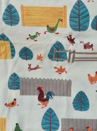 Un grand coupon de tissu Romanex Boussac neuf