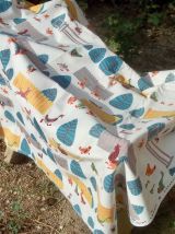 Un grand coupon de tissu Romanex Boussac neuf
