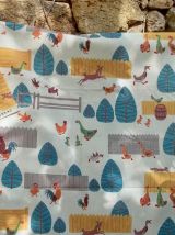 Un grand coupon de tissu Romanex Boussac neuf