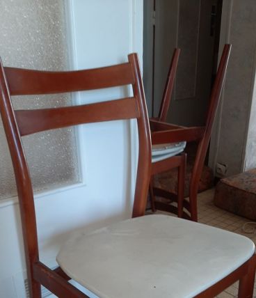 lot de 4 chaises style 70