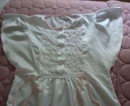Chemise de nuit ancienne T 42 style romantique