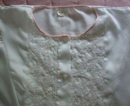 Chemise de nuit ancienne T 42 style romantique