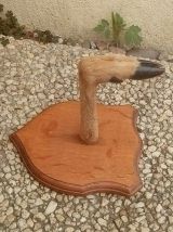 porte manteau vintage  pied  de chevreuil
