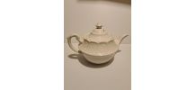 Théière Porcelaine blanche Anglaise Royale Cauldron