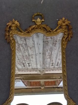  Miroir baroque résine année 70