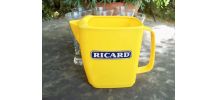  6  grands verres à pastis vintage et la carafe RICARD
