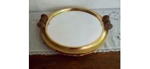  Grand plateau miroir art-déco